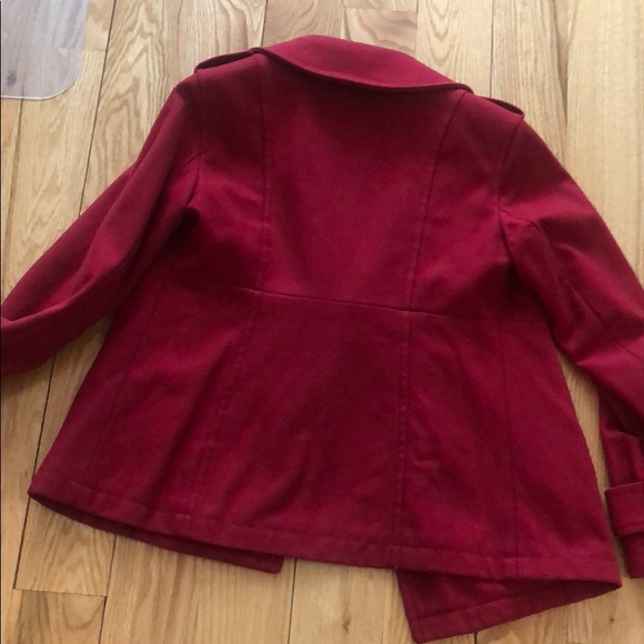 Red pea coat - Picture 6 of 6